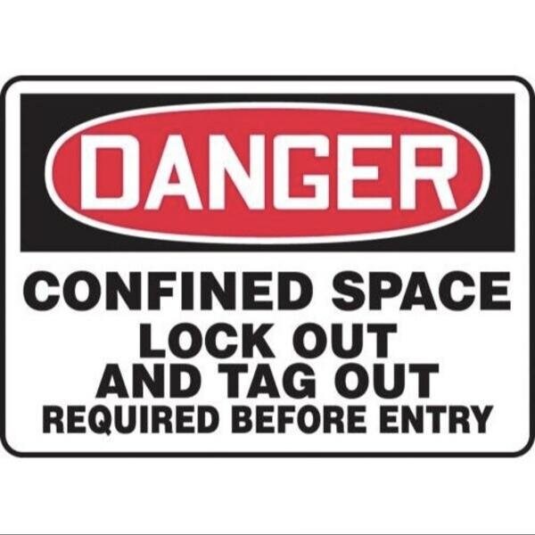 Accuform OSHA DANGER SAFETY SIGN CONFINED MCSP111VA MCSP111VA - main